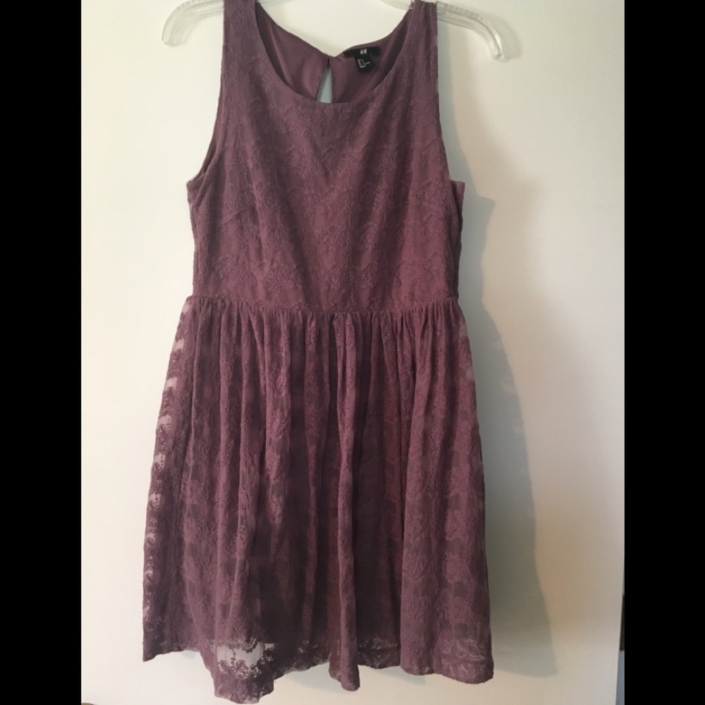 H&M lace dress, purple, small